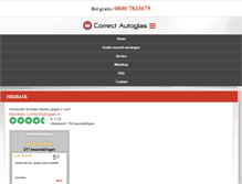 Tablet Screenshot of correctautoglas.nl